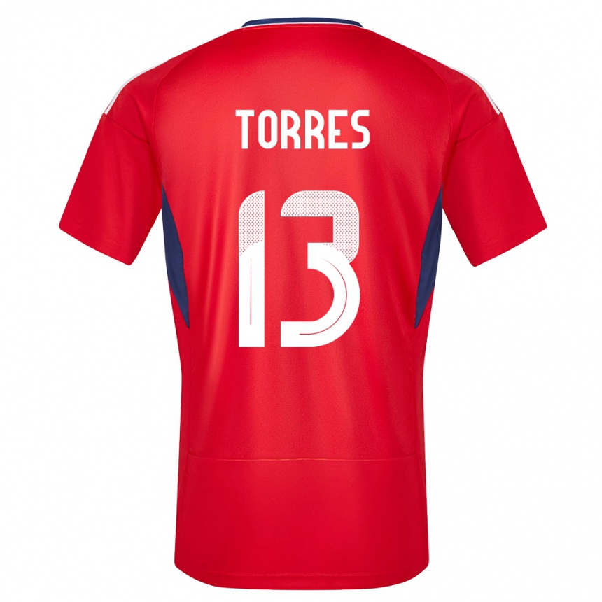 Niño Fútbol Camiseta Costa Rica Gerson Torres #13 Rojo 1ª Equipación 24-26 Perú