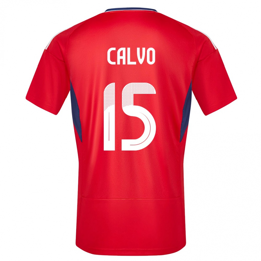 Niño Fútbol Camiseta Costa Rica Francisco Calvo #15 Rojo 1ª Equipación 24-26 Perú