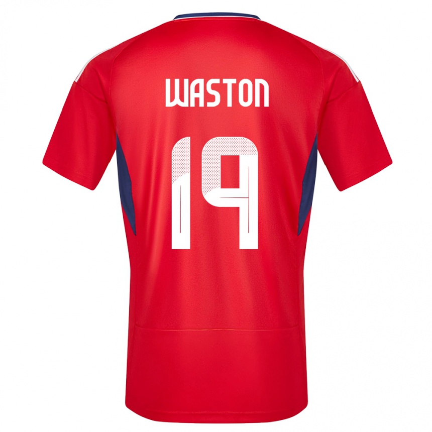 Niño Fútbol Camiseta Costa Rica Kendall Waston #19 Rojo 1ª Equipación 24-26 Perú