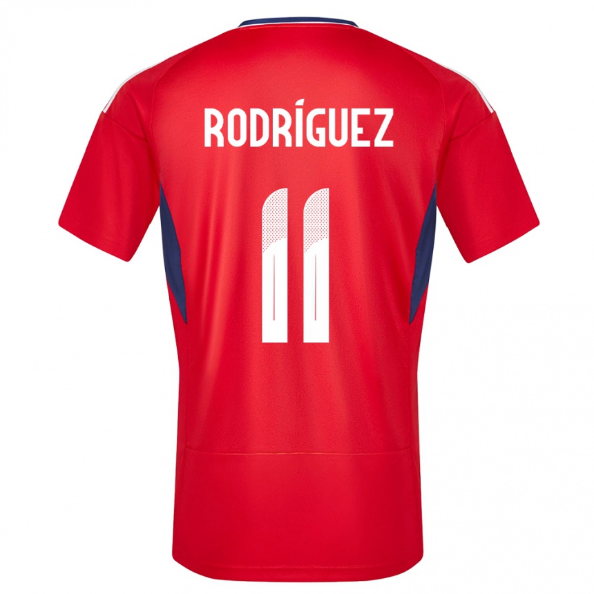 Niño Fútbol Camiseta Costa Rica Raquel Rodriguez #11 Rojo 1ª Equipación 24-26 Perú