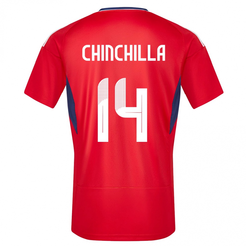 Niño Fútbol Camiseta Costa Rica Priscila Chinchilla #14 Rojo 1ª Equipación 24-26 Perú