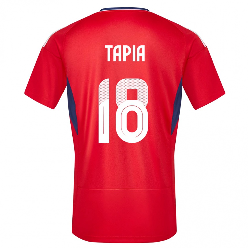 Niño Fútbol Camiseta Costa Rica Priscilla Tapia #18 Rojo 1ª Equipación 24-26 Perú