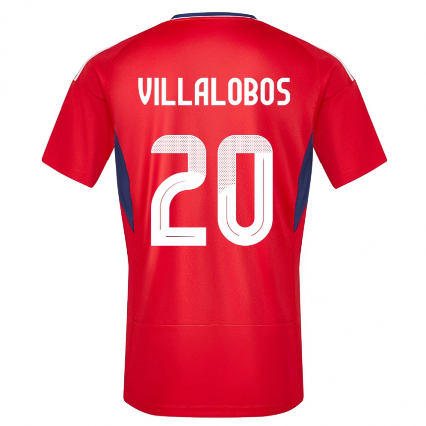 Niño Fútbol Camiseta Costa Rica Fabiola Villalobos #20 Rojo 1ª Equipación 24-26 Perú