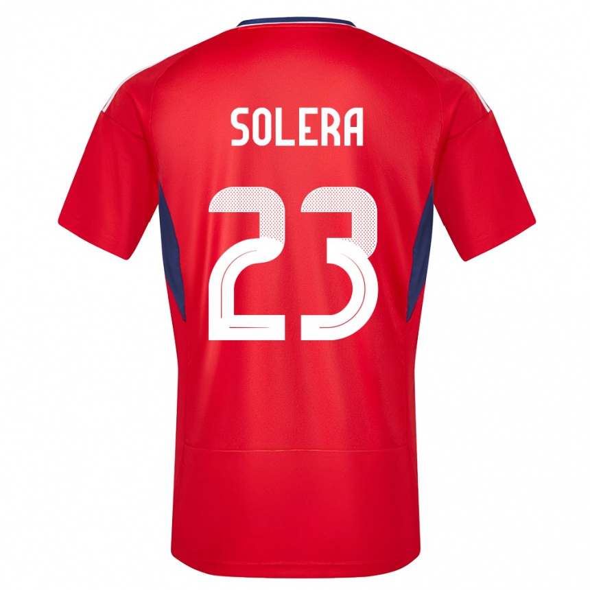 Niño Fútbol Camiseta Costa Rica Daniela Solera #23 Rojo 1ª Equipación 24-26 Perú