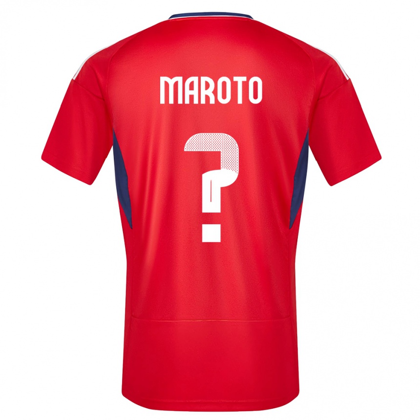 Niño Fútbol Camiseta Costa Rica Victor Maroto #0 Rojo 1ª Equipación 24-26 Perú