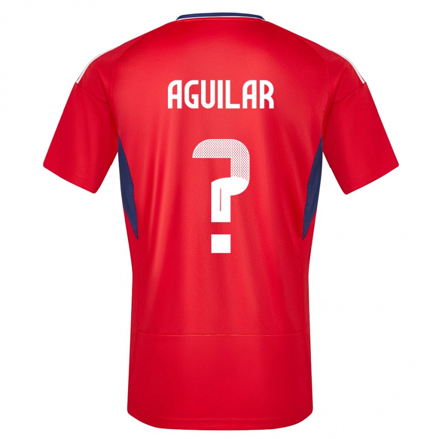 Niño Fútbol Camiseta Costa Rica Deylan Aguilar #0 Rojo 1ª Equipación 24-26 Perú