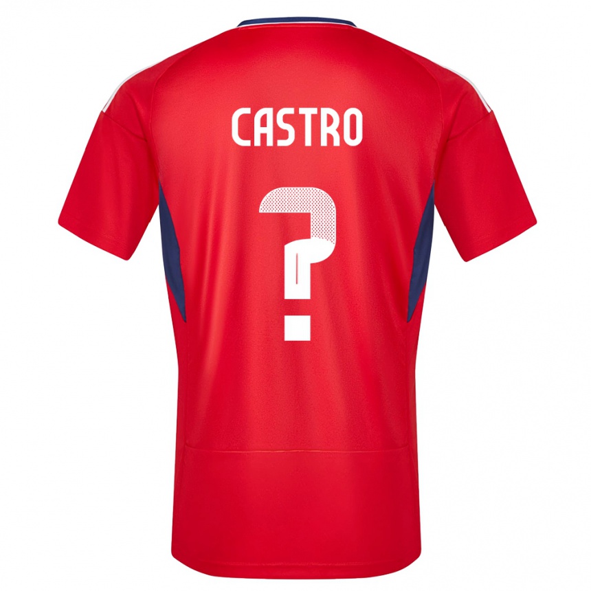 Niño Fútbol Camiseta Costa Rica Mathias Castro #0 Rojo 1ª Equipación 24-26 Perú