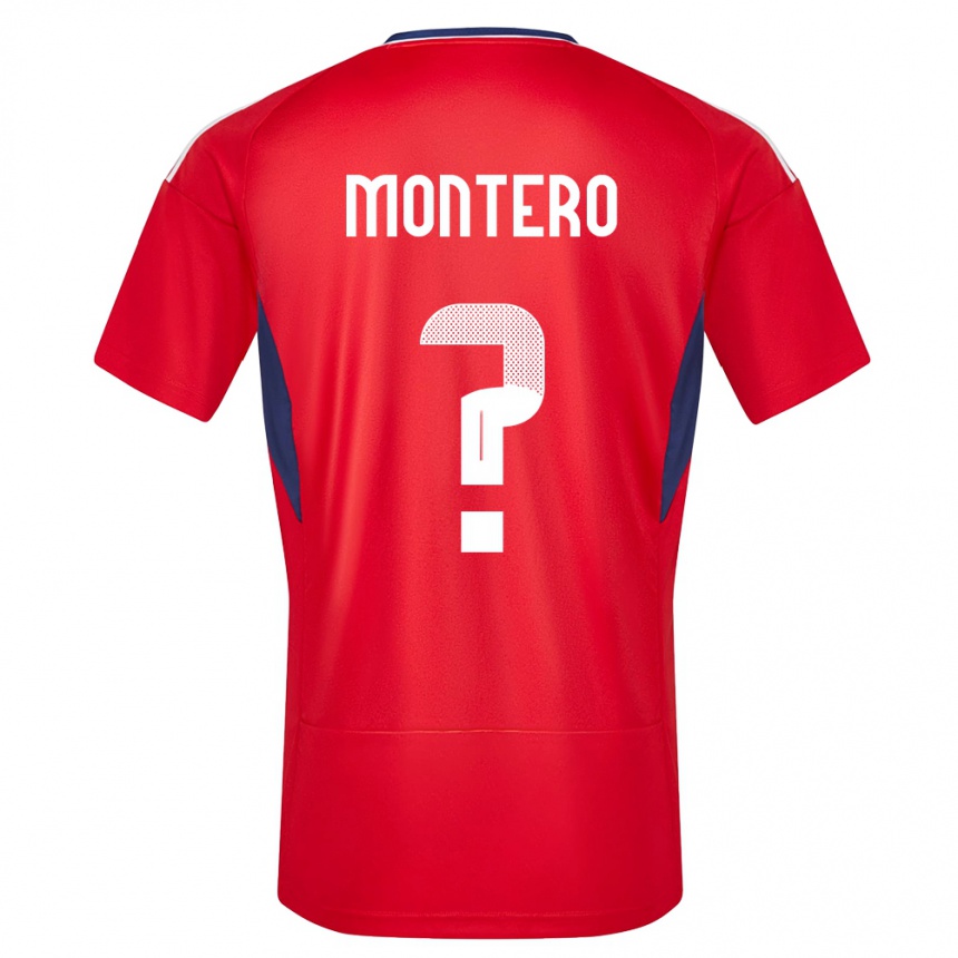 Niño Fútbol Camiseta Costa Rica Claudio Montero #0 Rojo 1ª Equipación 24-26 Perú