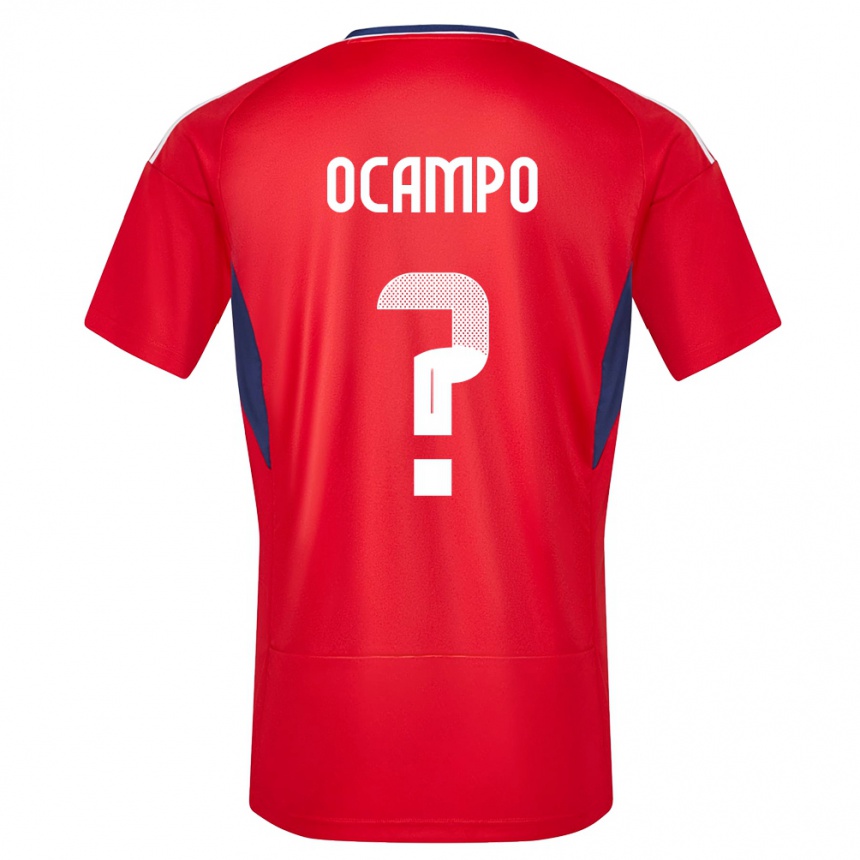 Niño Fútbol Camiseta Costa Rica Benjamin Ocampo #0 Rojo 1ª Equipación 24-26 Perú