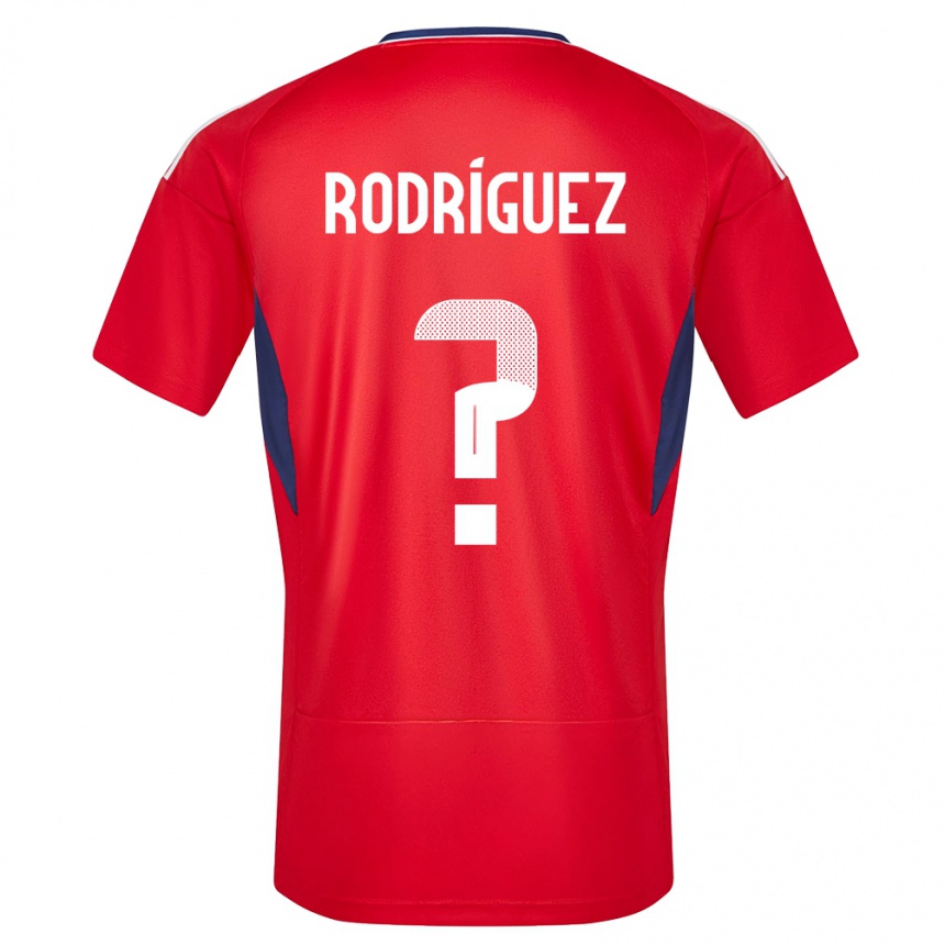 Niño Fútbol Camiseta Costa Rica Bradley Rodriguez #0 Rojo 1ª Equipación 24-26 Perú