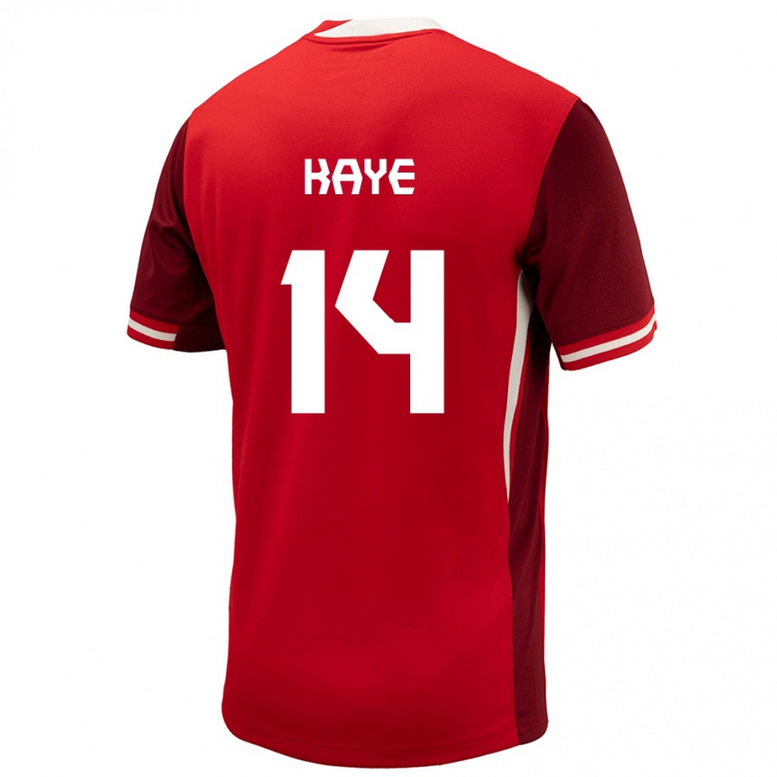 Niño Fútbol Camiseta Canadá Mark Anthony Kaye #14 Rojo 1ª Equipación 24-26 Perú