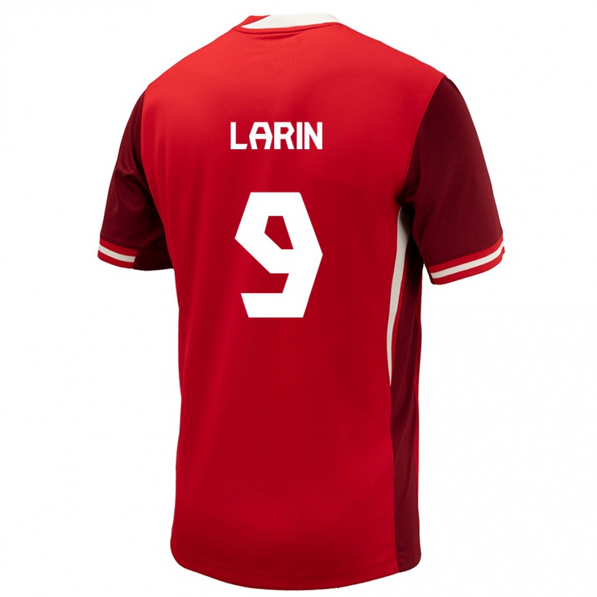 Niño Fútbol Camiseta Canadá Cyle Larin #9 Rojo 1ª Equipación 24-26 Perú