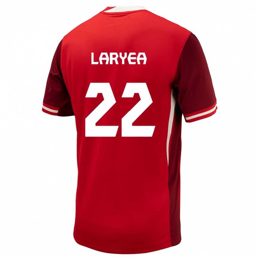 Niño Fútbol Camiseta Canadá Richie Laryea #22 Rojo 1ª Equipación 24-26 Perú