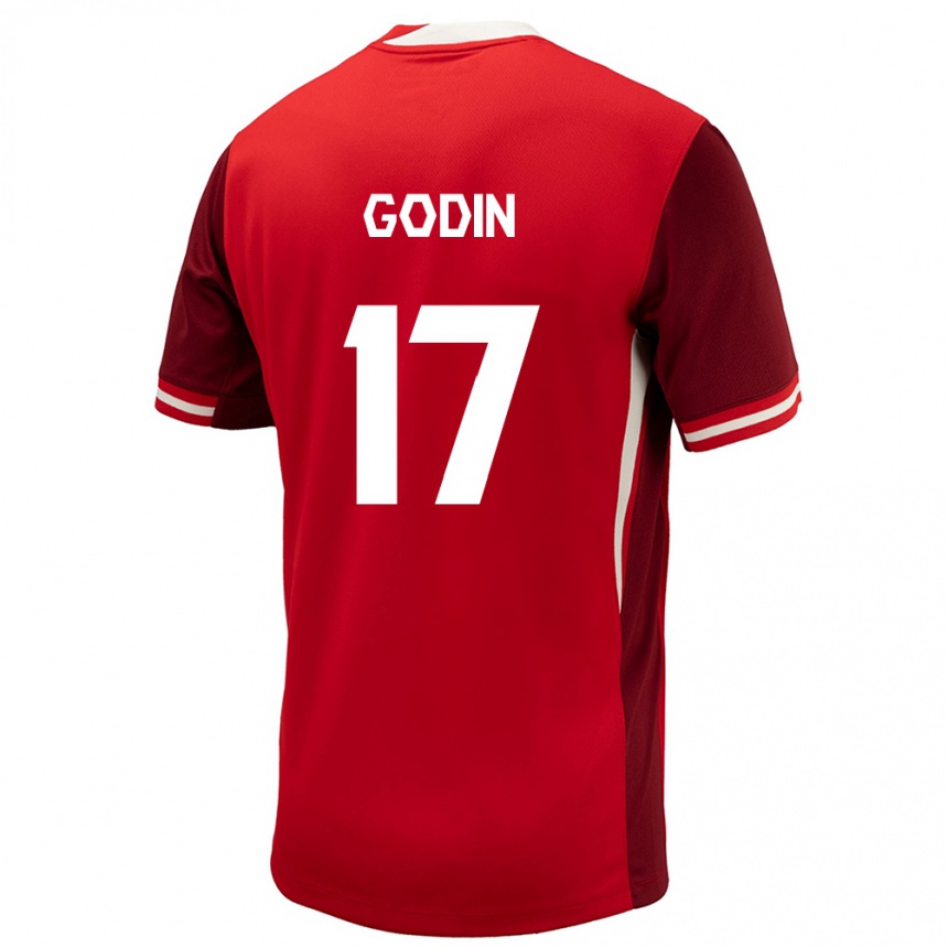 Niño Fútbol Camiseta Canadá Étienne Godin #17 Rojo 1ª Equipación 24-26 Perú