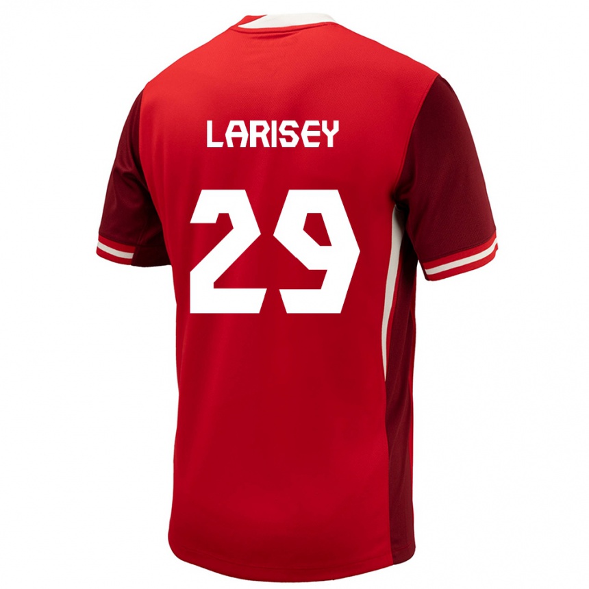 Niño Fútbol Camiseta Canadá Clarissa Larisey #29 Rojo 1ª Equipación 24-26 Perú