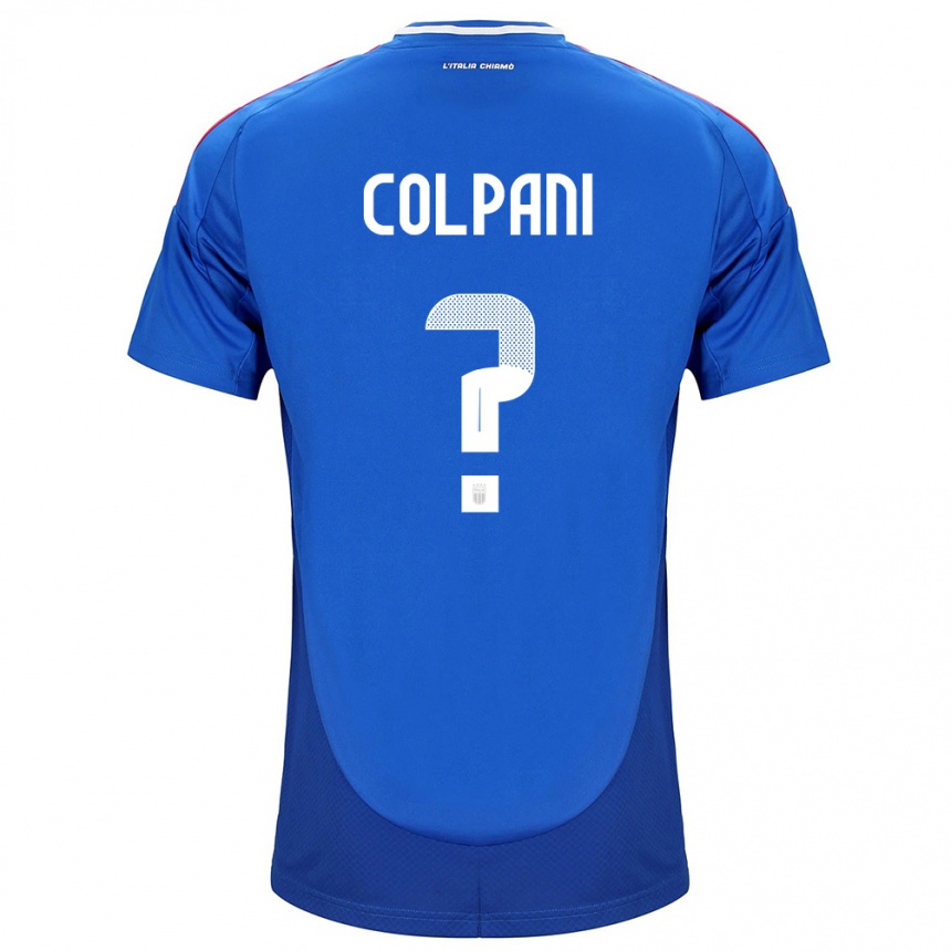 Niño Fútbol Camiseta Italia Andrea Colpani #0 Azul 1ª Equipación 24-26 Perú