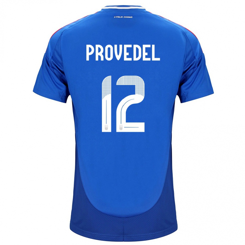 Niño Fútbol Camiseta Italia Ivan Provedel #12 Azul 1ª Equipación 24-26 Perú