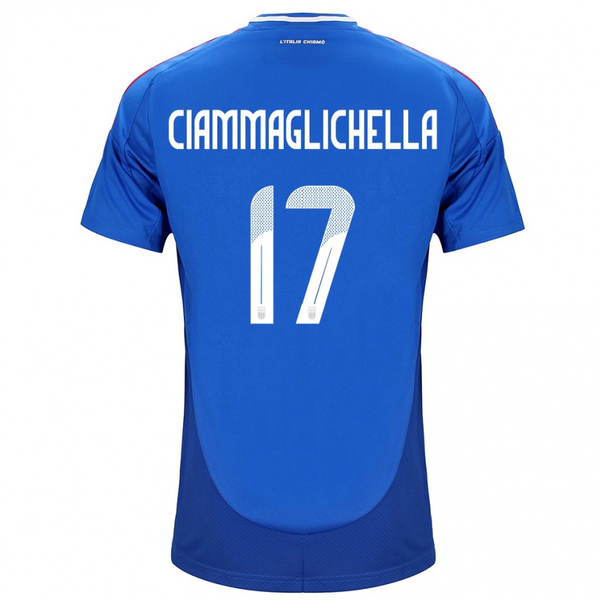 Niño Fútbol Camiseta Italia Aaron Ciammaglichella #17 Azul 1ª Equipación 24-26 Perú