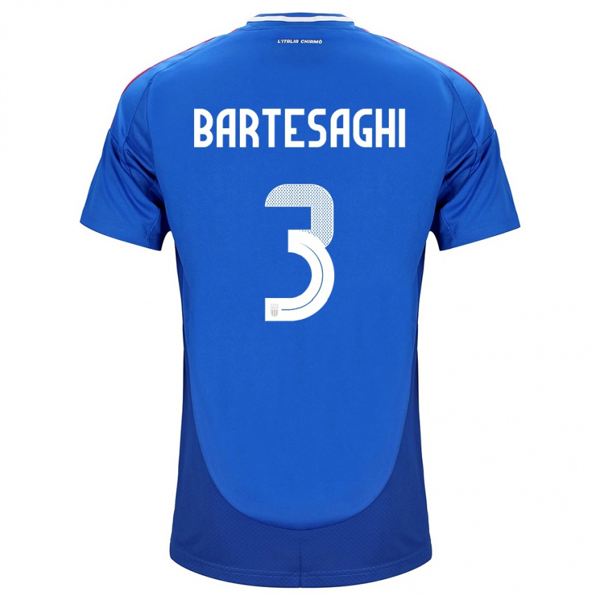 Niño Fútbol Camiseta Italia Davide Bartesaghi #3 Azul 1ª Equipación 24-26 Perú