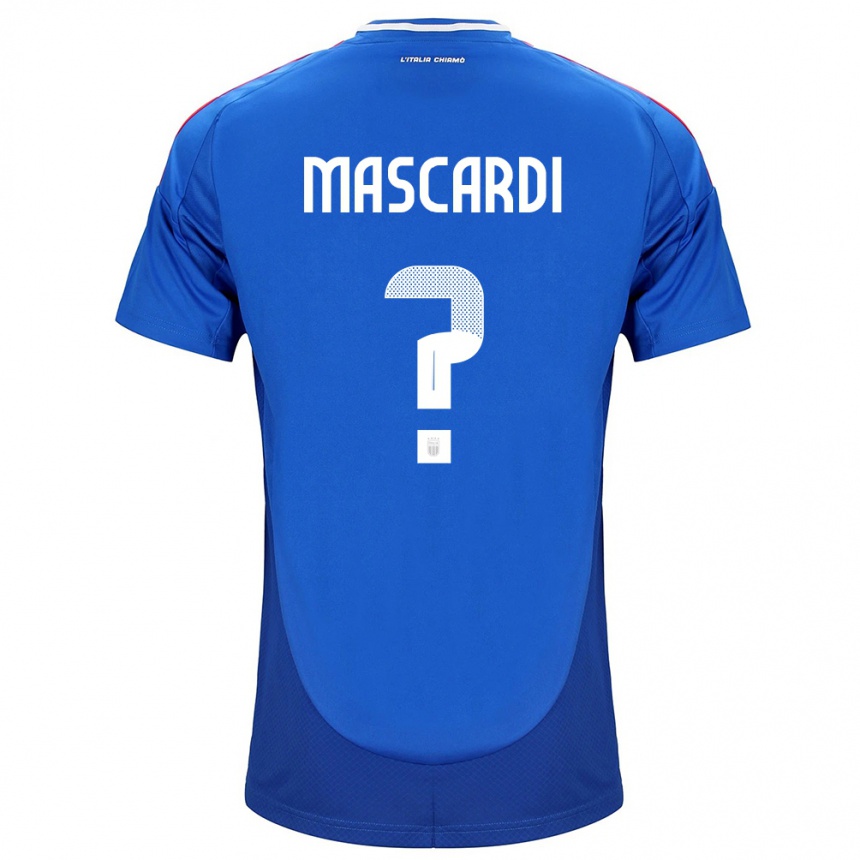 Niño Fútbol Camiseta Italia Diego Mascardi #0 Azul 1ª Equipación 24-26 Perú