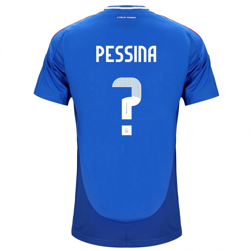 Niño Fútbol Camiseta Italia Massimo Pessina #0 Azul 1ª Equipación 24-26 Perú