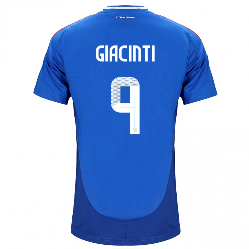 Niño Fútbol Camiseta Italia Valentina Giacinti #9 Azul 1ª Equipación 24-26 Perú