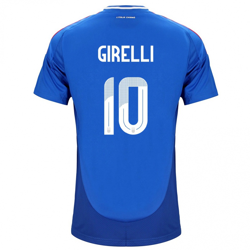 Niño Fútbol Camiseta Italia Cristiana Girelli #10 Azul 1ª Equipación 24-26 Perú