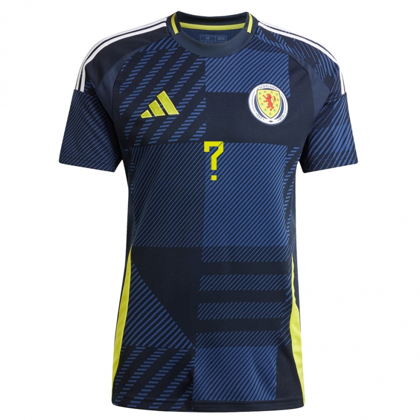 Niño Fútbol Camiseta Escocia Su Nombre #0 Azul Oscuro 1ª Equipación 24-26 Perú