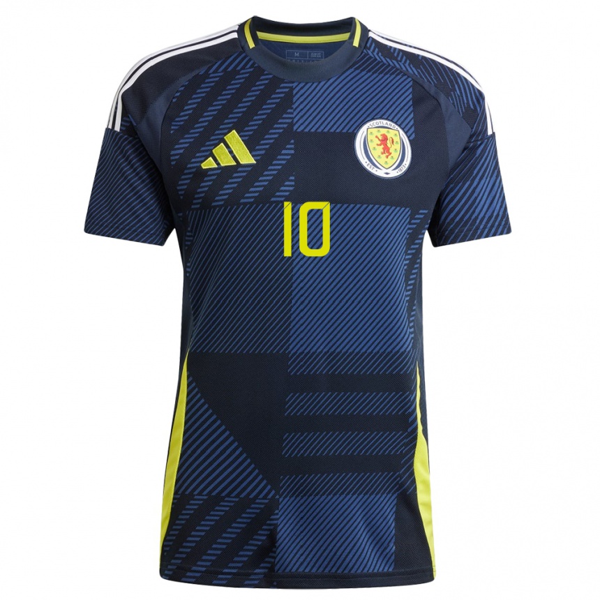 Niño Fútbol Camiseta Escocia Sarah Ewens #10 Azul Oscuro 1ª Equipación 24-26 Perú