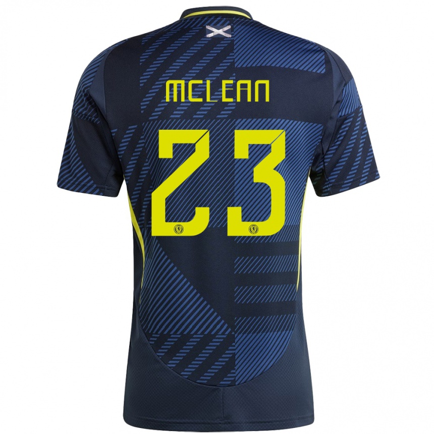 Niño Fútbol Camiseta Escocia Kenny Mclean #23 Azul Oscuro 1ª Equipación 24-26 Perú