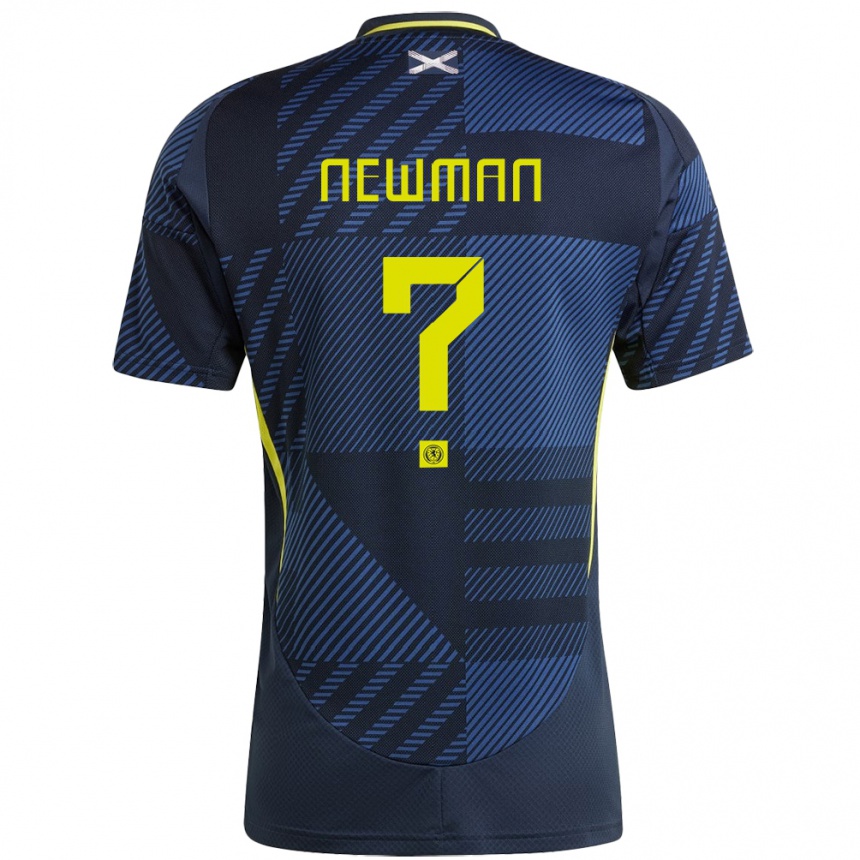 Niño Fútbol Camiseta Escocia Jack Newman #0 Azul Oscuro 1ª Equipación 24-26 Perú