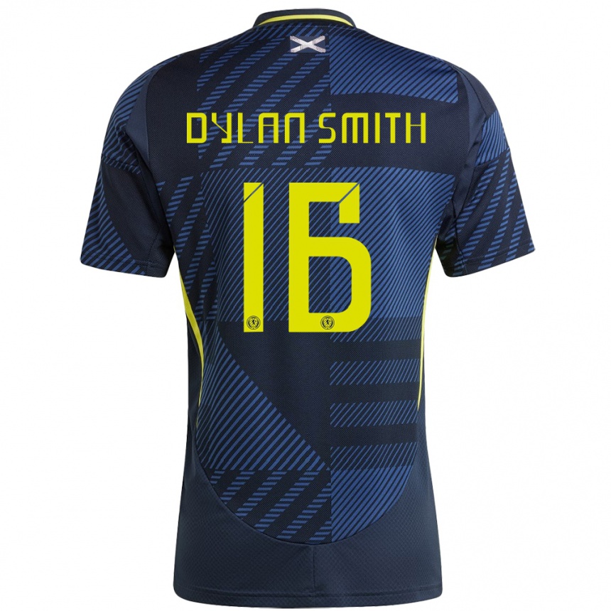 Niño Fútbol Camiseta Escocia Dylan Smith #16 Azul Oscuro 1ª Equipación 24-26 Perú