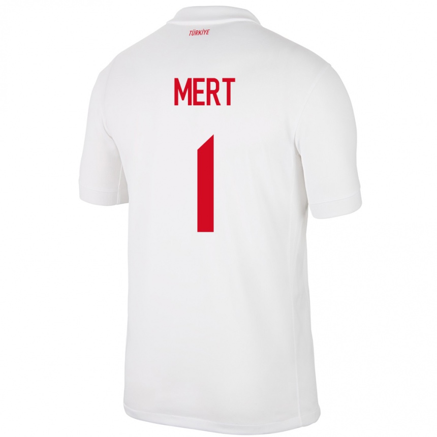 Niño Fútbol Camiseta Turquía Mert Günok #1 Blanco 1ª Equipación 24-26 Perú