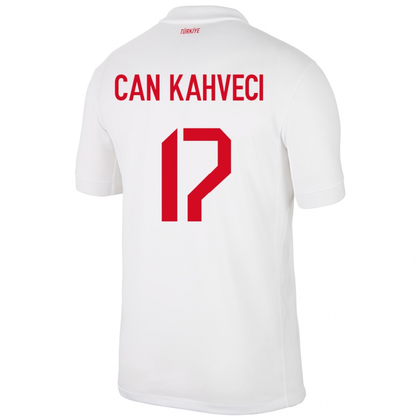 Niño Fútbol Camiseta Turquía İrfan Can Kahveci #17 Blanco 1ª Equipación 24-26 Perú