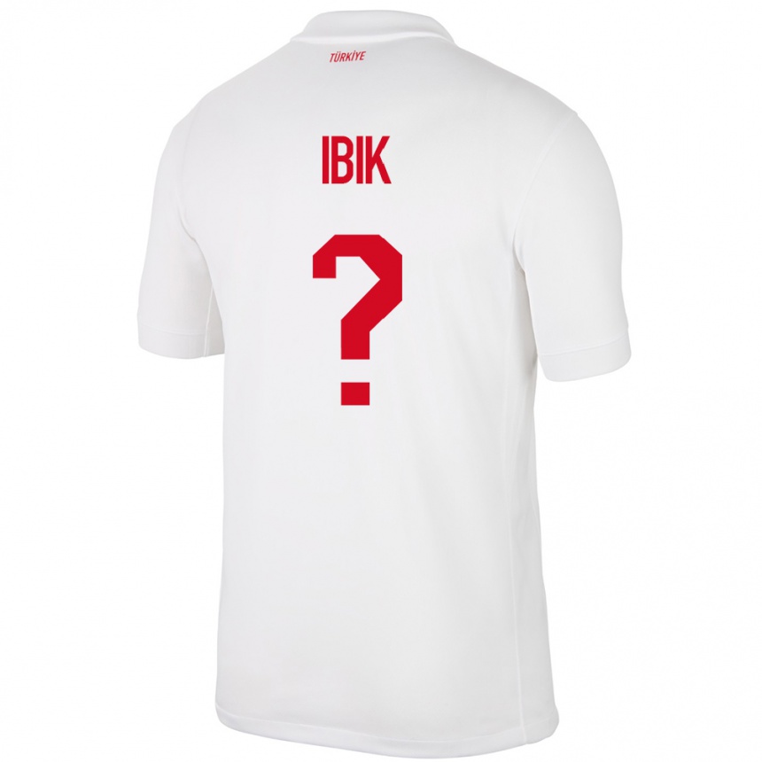 Niño Fútbol Camiseta Turquía Ada İbik #0 Blanco 1ª Equipación 24-26 Perú