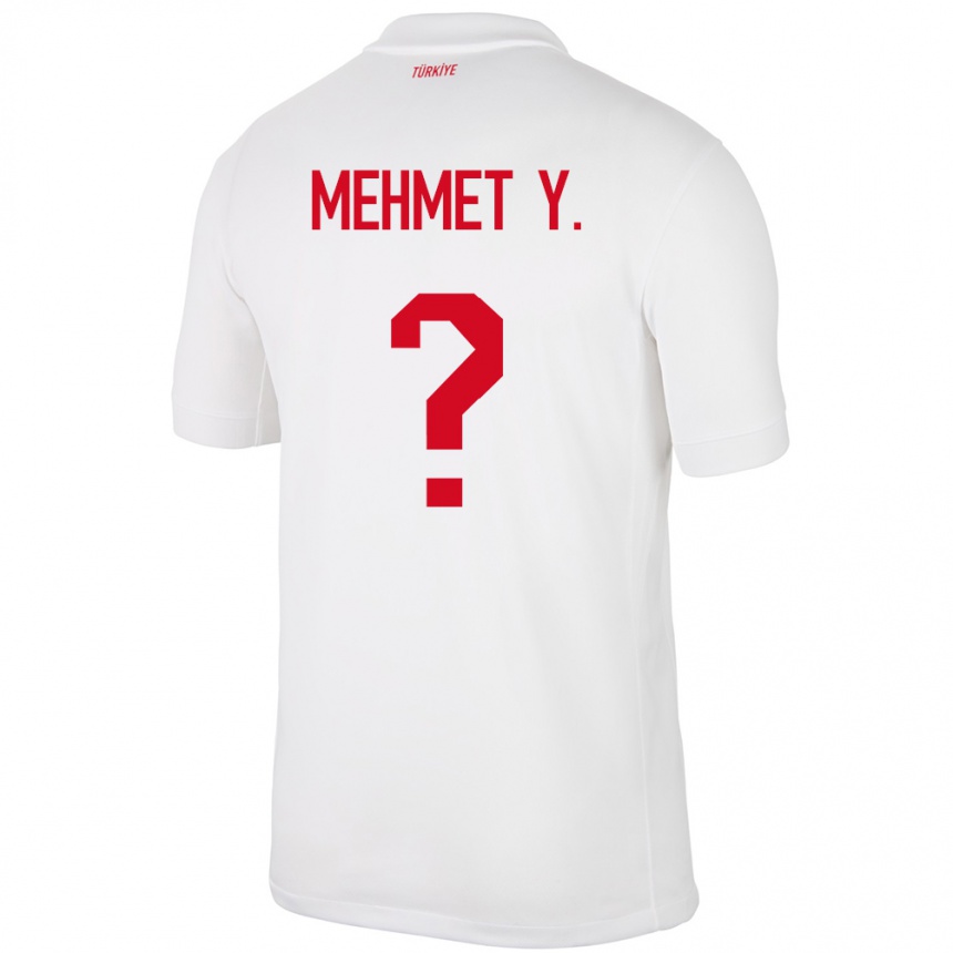 Niño Fútbol Camiseta Turquía Mehmet Yildirim #0 Blanco 1ª Equipación 24-26 Perú