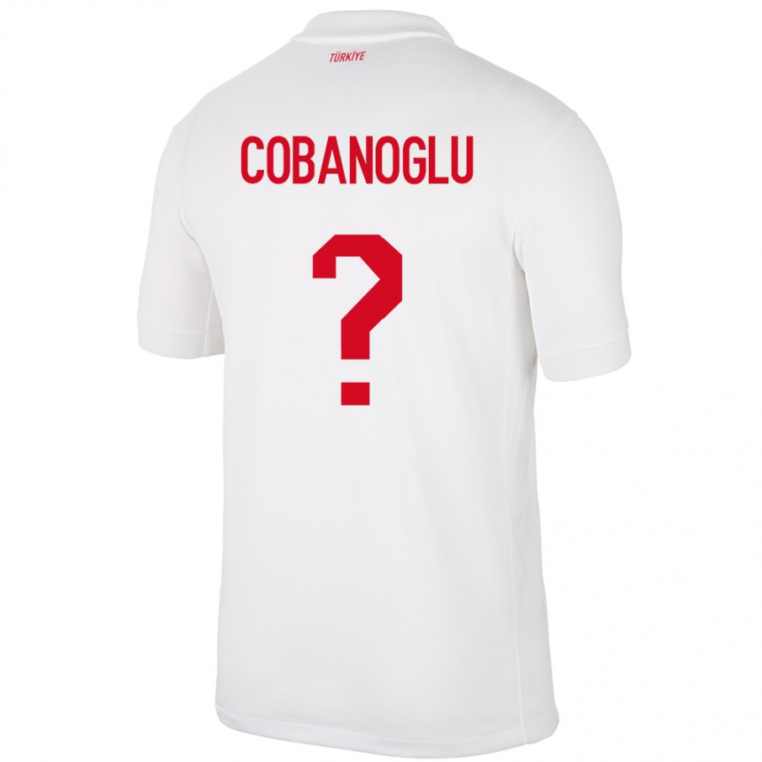 Niño Fútbol Camiseta Turquía Ahmet Çobanoğlu #0 Blanco 1ª Equipación 24-26 Perú