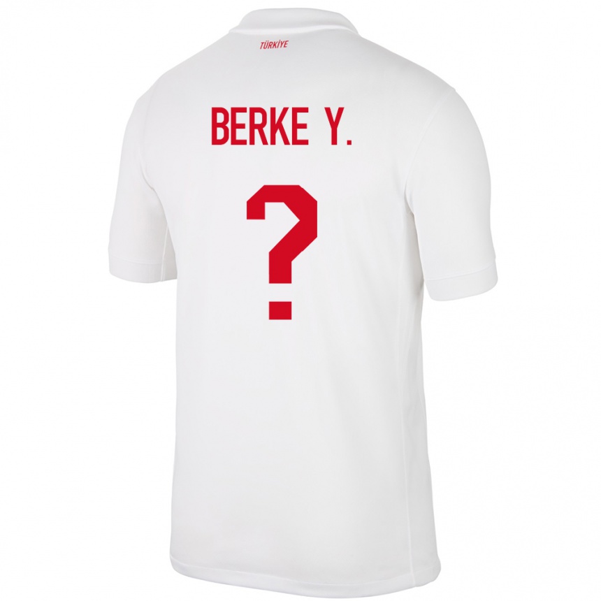 Niño Fútbol Camiseta Turquía Berke Yıldırım #0 Blanco 1ª Equipación 24-26 Perú