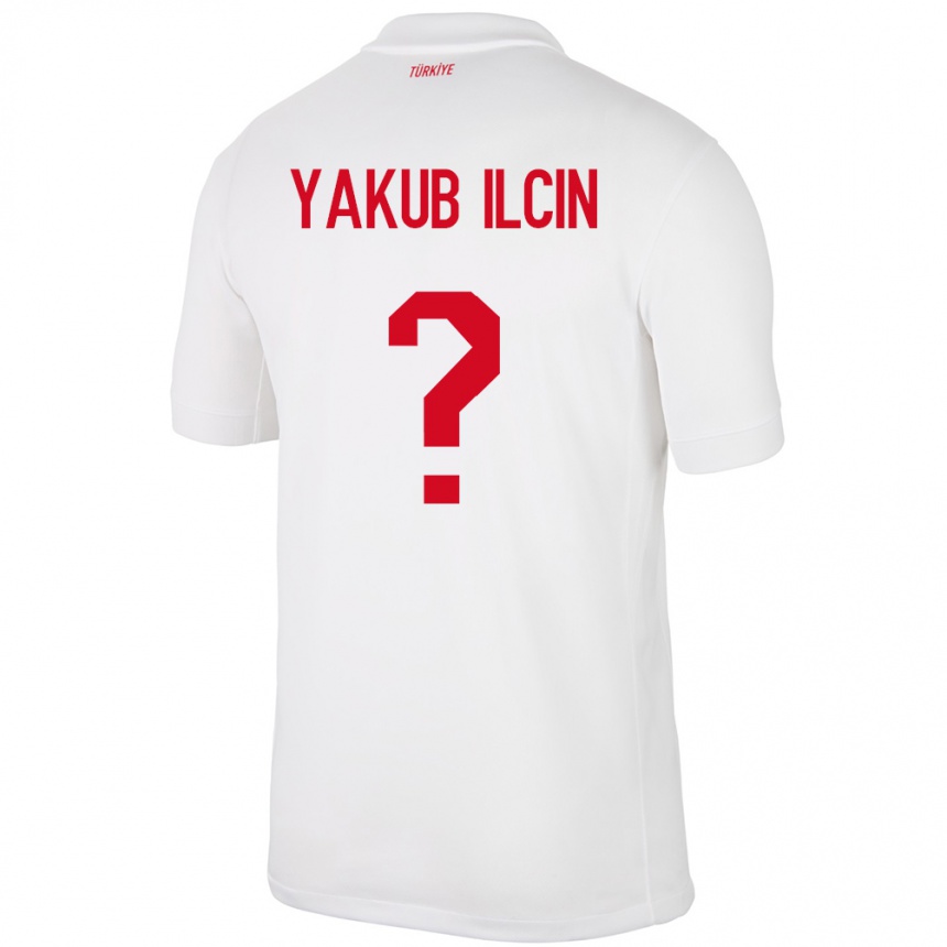 Niño Fútbol Camiseta Turquía Hasan Yakub İlçin #0 Blanco 1ª Equipación 24-26 Perú