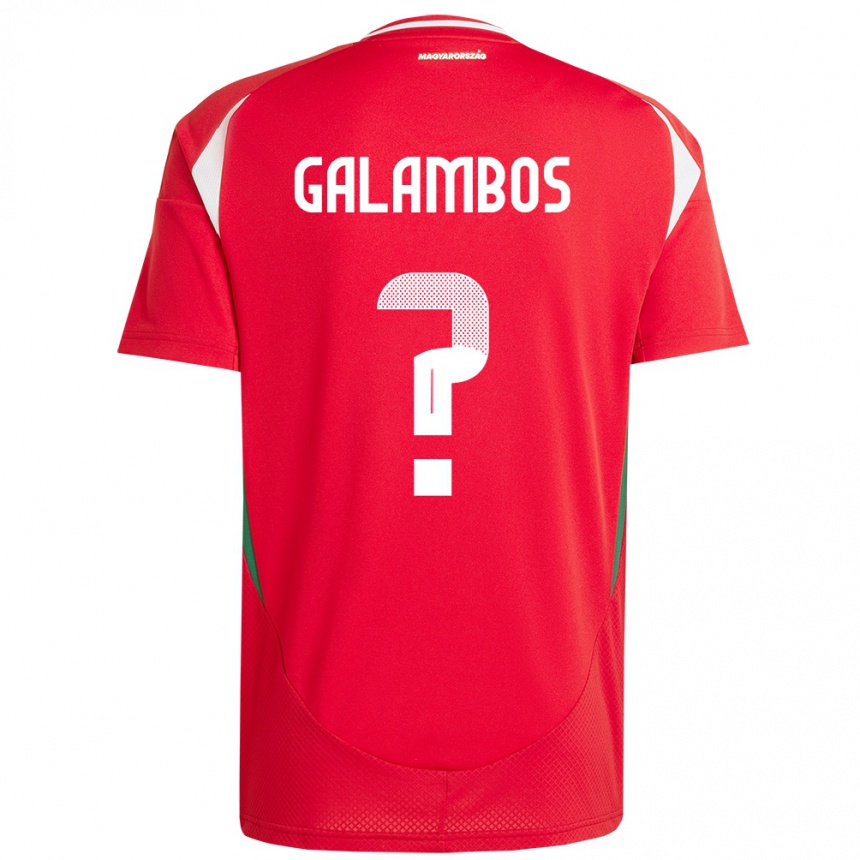 Niño Fútbol Camiseta Hungría János Galambos #0 Rojo 1ª Equipación 24-26 Perú