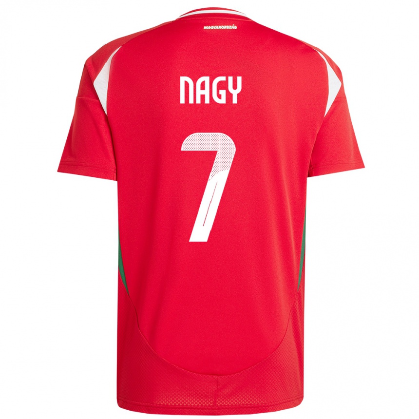 Niño Fútbol Camiseta Hungría Fanni Nagy #7 Rojo 1ª Equipación 24-26 Perú