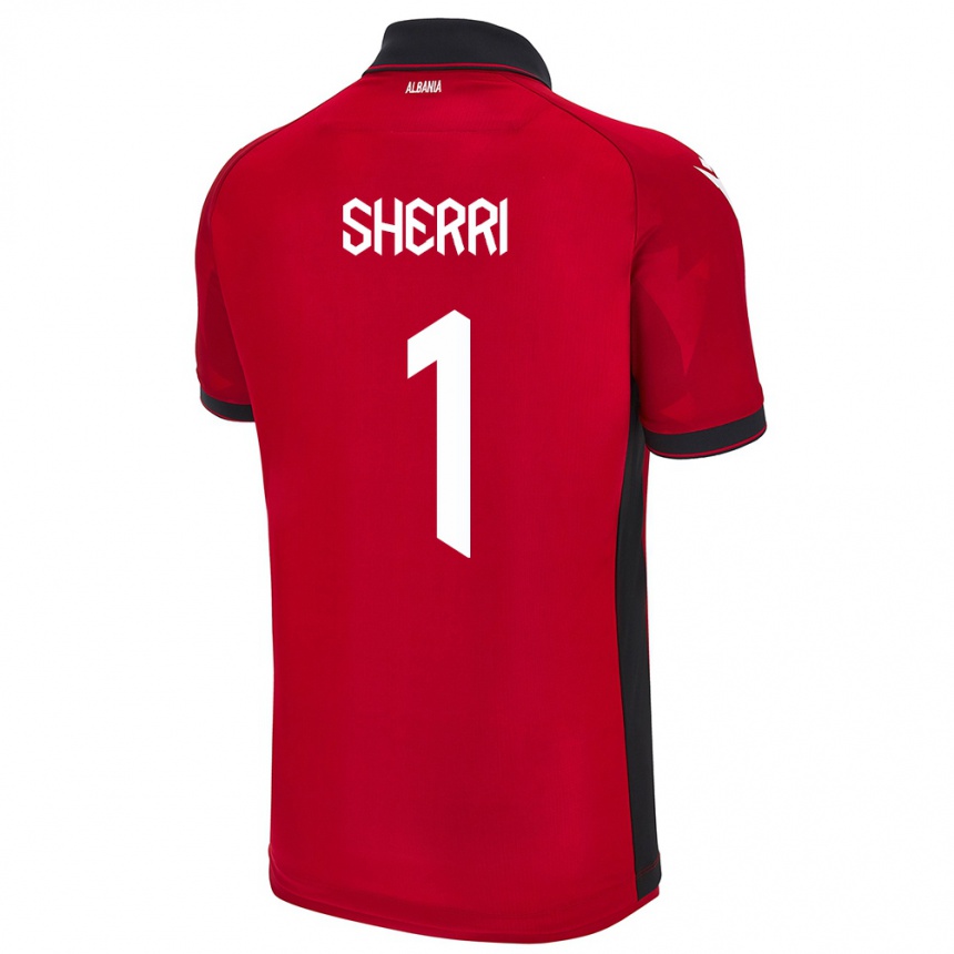 Niño Fútbol Camiseta Albania Alen Sherri #1 Rojo 1ª Equipación 24-26 Perú