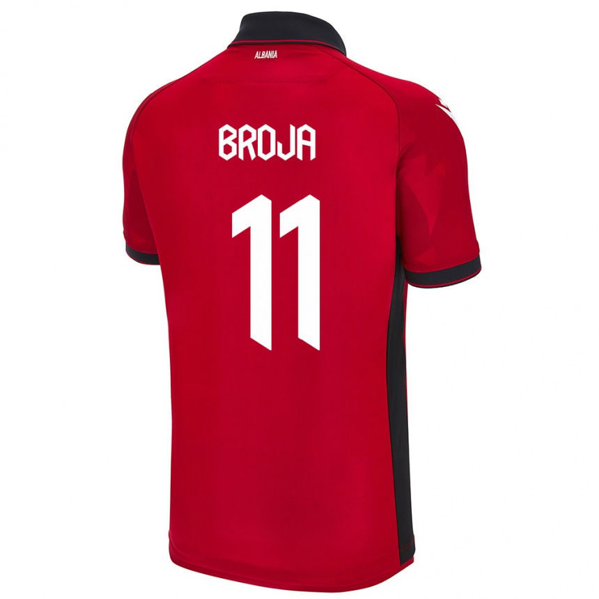 Niño Fútbol Camiseta Albania Armando Broja #11 Rojo 1ª Equipación 24-26 Perú