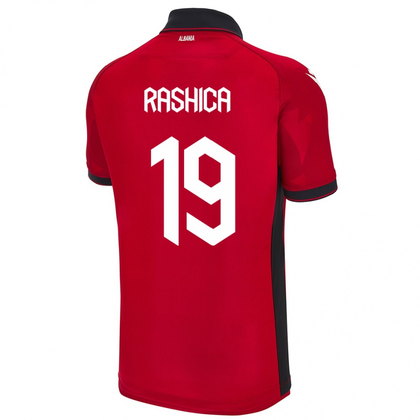 Niño Fútbol Camiseta Albania Ermir Rashica #19 Rojo 1ª Equipación 24-26 Perú