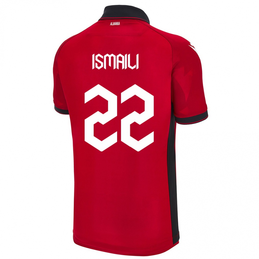 Niño Fútbol Camiseta Albania Ysni Ismaili #22 Rojo 1ª Equipación 24-26 Perú