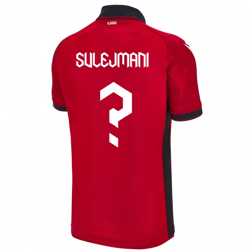 Niño Fútbol Camiseta Albania Muhadin Sulejmani #0 Rojo 1ª Equipación 24-26 Perú