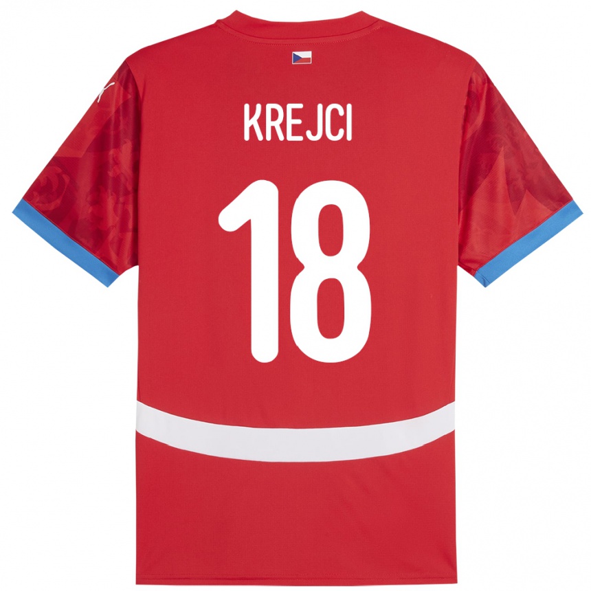 Niño Fútbol Camiseta Chequia Ladislav Krejci #18 Rojo 1ª Equipación 24-26 Perú