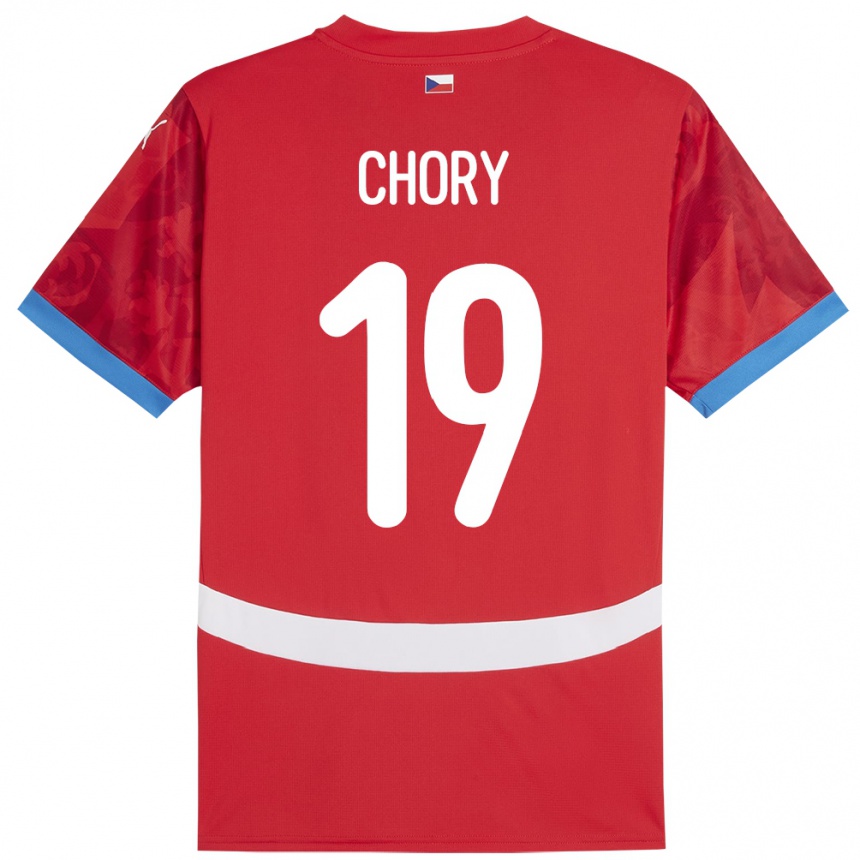 Niño Fútbol Camiseta Chequia Tomas Chory #19 Rojo 1ª Equipación 24-26 Perú