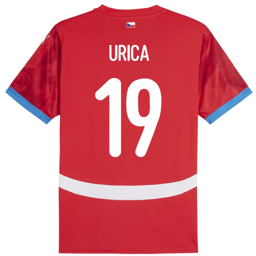 Niño Fútbol Camiseta Chequia Filip Urica #19 Rojo 1ª Equipación 24-26 Perú