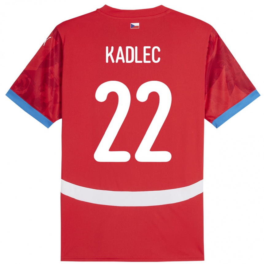 Niño Fútbol Camiseta Chequia Adam Kadlec #22 Rojo 1ª Equipación 24-26 Perú